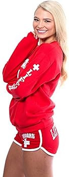 LIFEGUARD Red Crew Neck Sweatshirt for Women, Teen & Girls, Ladies. | Amazon (US)