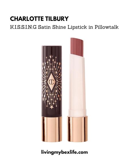 Charlotte Tilbury K.I.S.S.I.N.G. Satin Shine Lipstick in the shade Pillowtalk, a pretty nude pink

Lipstick, lip gloss, lip oil, blush, luxury makeup, lip color 

#LTKbeauty #LTKfindsunder50 #LTKU