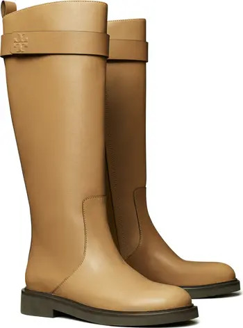 Tory Burch Double-T Utility Knee High Boot (Women) | Nordstrom | Nordstrom