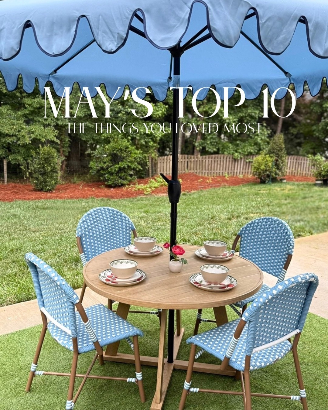 These were your Top 10 favorite finds from May 🤍

From the top that became the month’s clear fashion favorite, to the tomato plates that somehow took over patio season, these were the products you clicked, saved, and purchased most.

A few longtime favorites made the list, a few surprise finds snuck in, and apparently we’re all planting roses now. 🌹

Everything is linked here!

#LTKselfcare #LTKSeasonal #LTKOver40