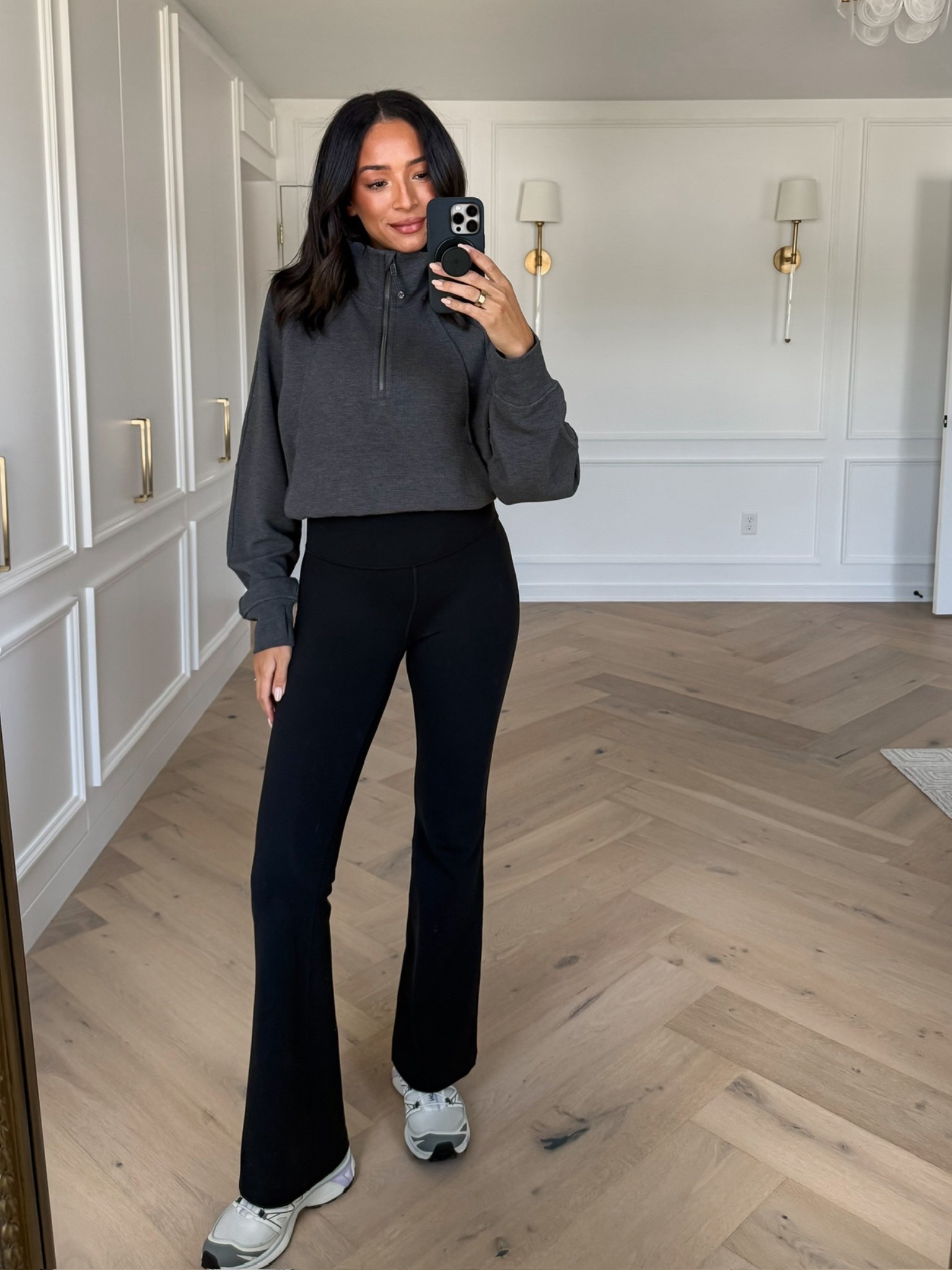 These are a repeat purchase for me! They’re SO comfy & super versatile. Wearing size M half-zip and size 8 leggings - sized up two sizes for the bump 

Workout outfit 
Travel outfit 
Athleisure 
Workout set 
Fall outfit

#LTKStyleTip #LTKActive #LTKFindsUnder100