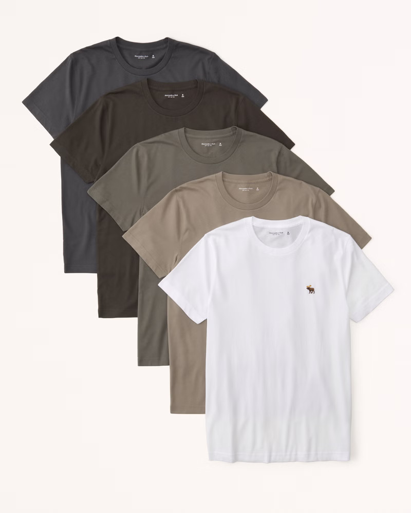 5-Pack Signature Icon Tees | Abercrombie & Fitch (US)