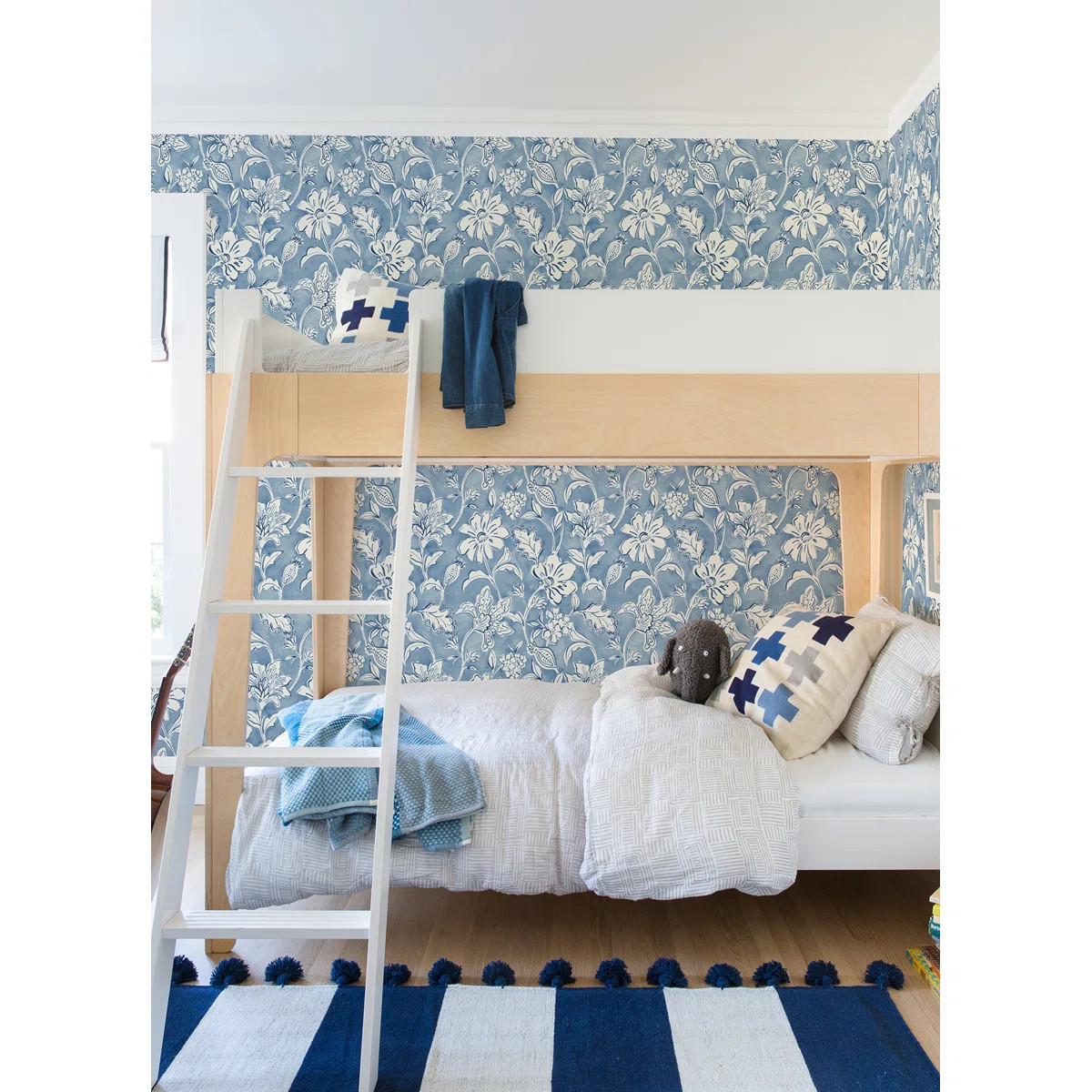 Chelsea Modern Floral Wallpaper | Birch Lane