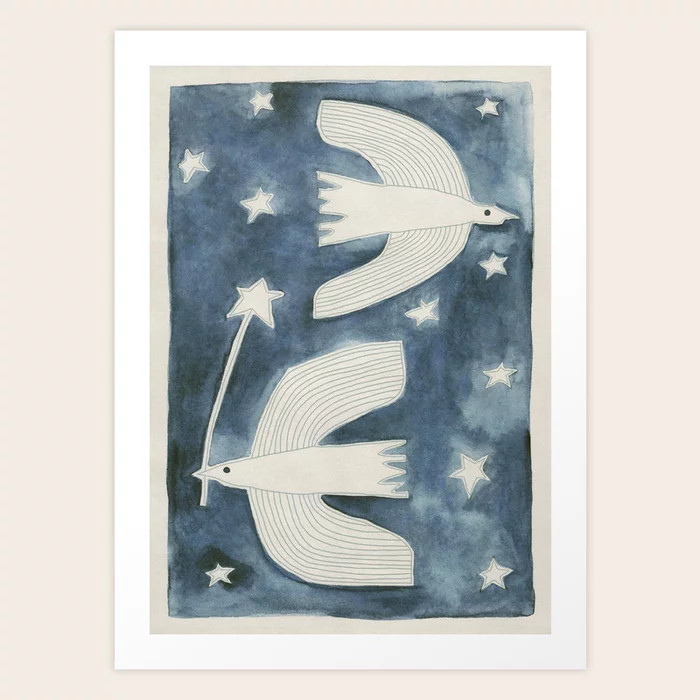 Celestial Birds V.1 Art Print | Society6