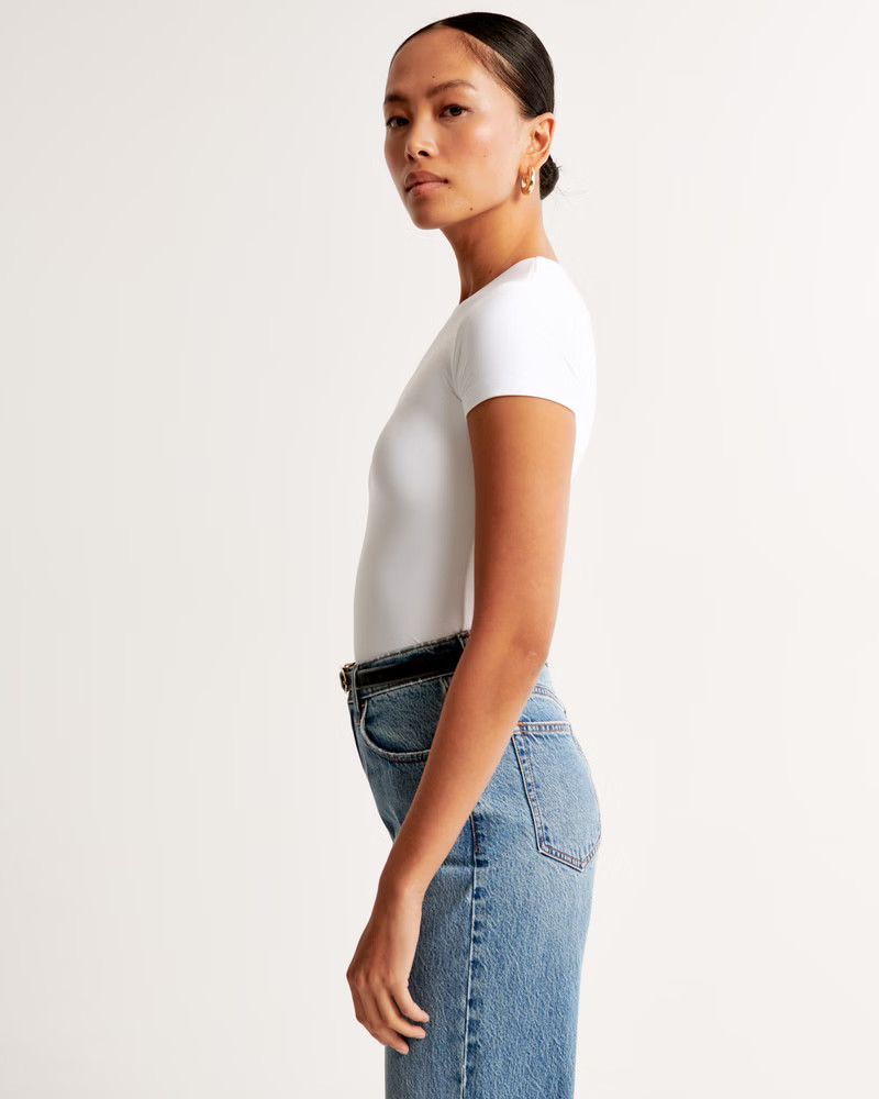 Soft Matte Seamless Tuckable Baby Tee | Abercrombie & Fitch (US)