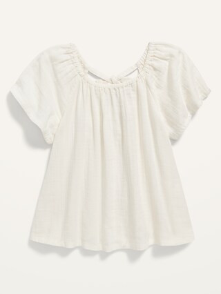Flutter-Sleeve Tie-Back Top for Toddler Girls | Old Navy (US)