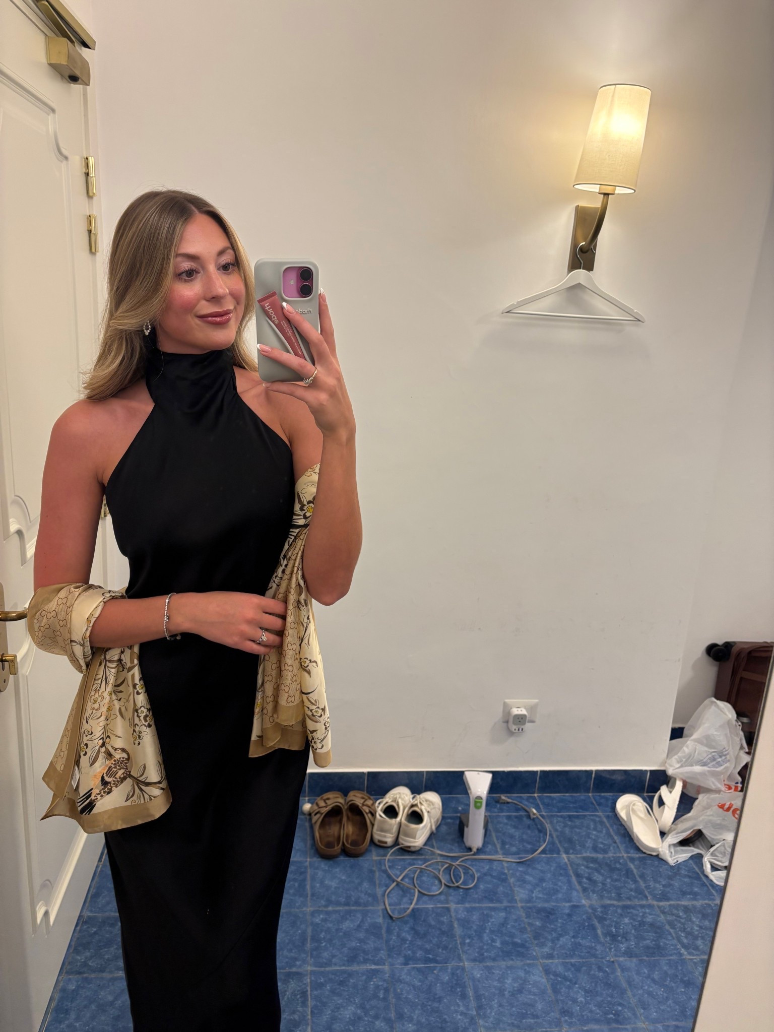 I wore this dress for a black-tie wedding and on my honeymoon! I purchased the scarf from a street vendor in Rome #tourist 😂 #weddingguest #honeymoon 

#LTKWedding #LTKBeauty #LTKootd