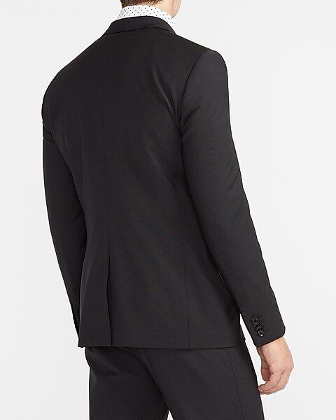 Slim Black Wool-Blend Modern Tech Suit Jacket | Express