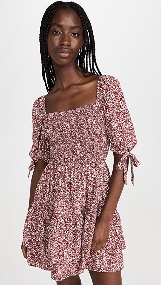 Smocked Tiered Mini Dress | Shopbop