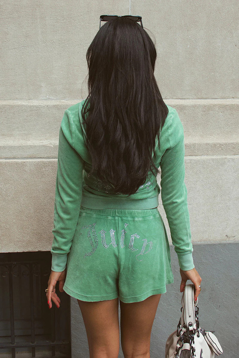 Big Bling Washed Terry Shorts | Juicy Couture