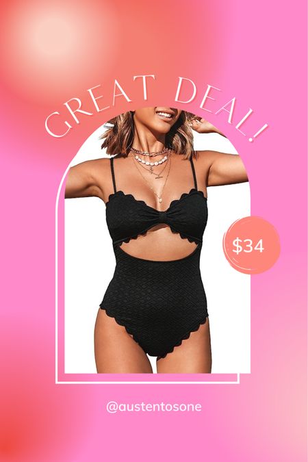 Cupshe swimsuit on sale for $34 on Prime Day! This one piece cutout swimsuit looks much more expensive and is so cute 

#LTKsalealert #LTKFind #LTKxPrimeDay