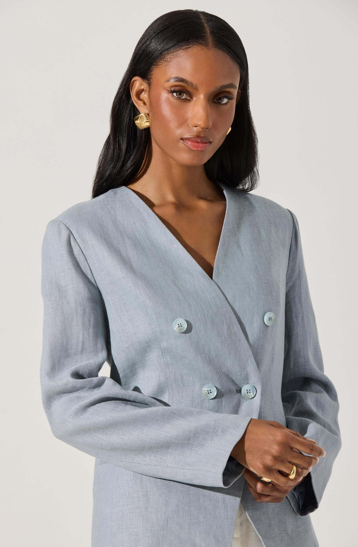 Dannika Linen Blazer | ASTR The Label (US)