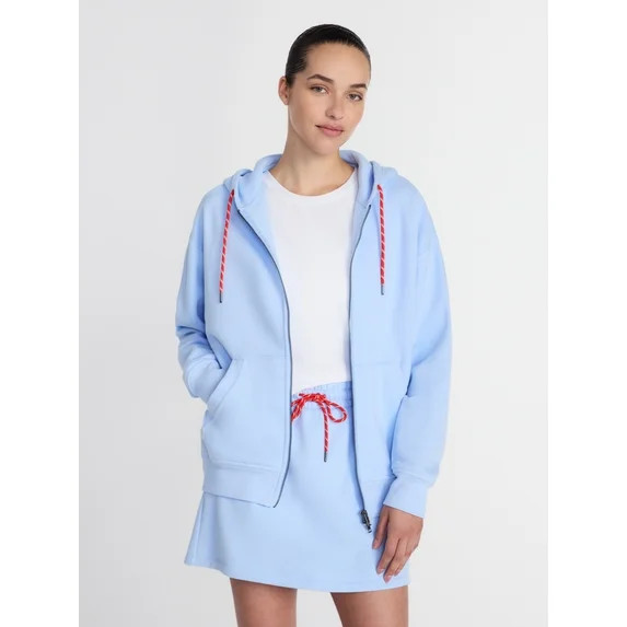 Athletic Works Women's and Women's Plus Full Zip Fleece Hoodie, Sizes XS-4X | Walmart (US)