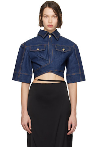 Navy La Casa 'Le haut de-Nîmes' Denim Shirt | SSENSE