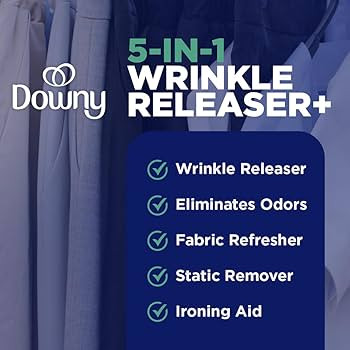 Downy Wrinkle Releaser Spray All In One Wrinkle Release Spray Travel Size, Odor Eliminator, Stati... | Amazon (US)