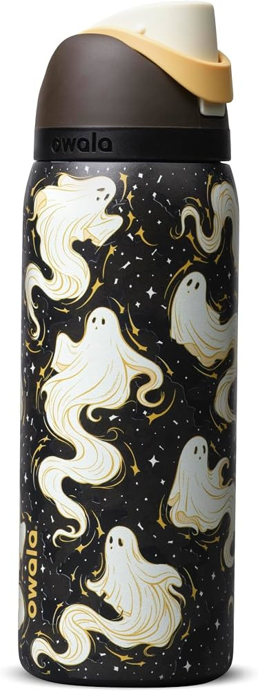 Owala FreeSip Stainless Steel Water Bottle 32 oz Round We Ghost | Amazon (US)
