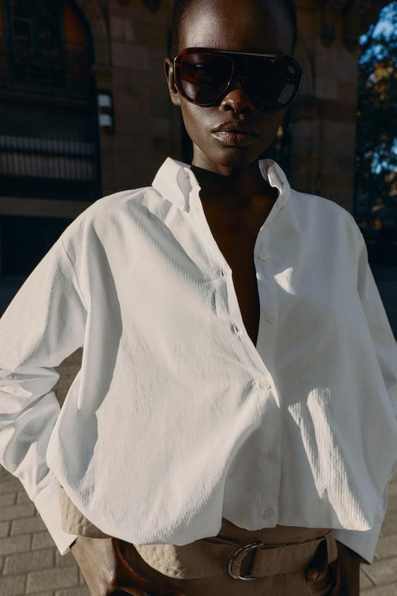 BALLOON POPLIN SHIRT | Zara US