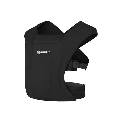 Ergobaby Embrace Newborn Baby Carrier for Infants 0-12 Months (7-25 lbs) - Ergonomic 2-Position Infant Carrier with Head and Neck Support, Hip-Healthy Positioning - Pure Black | Amazon (US)