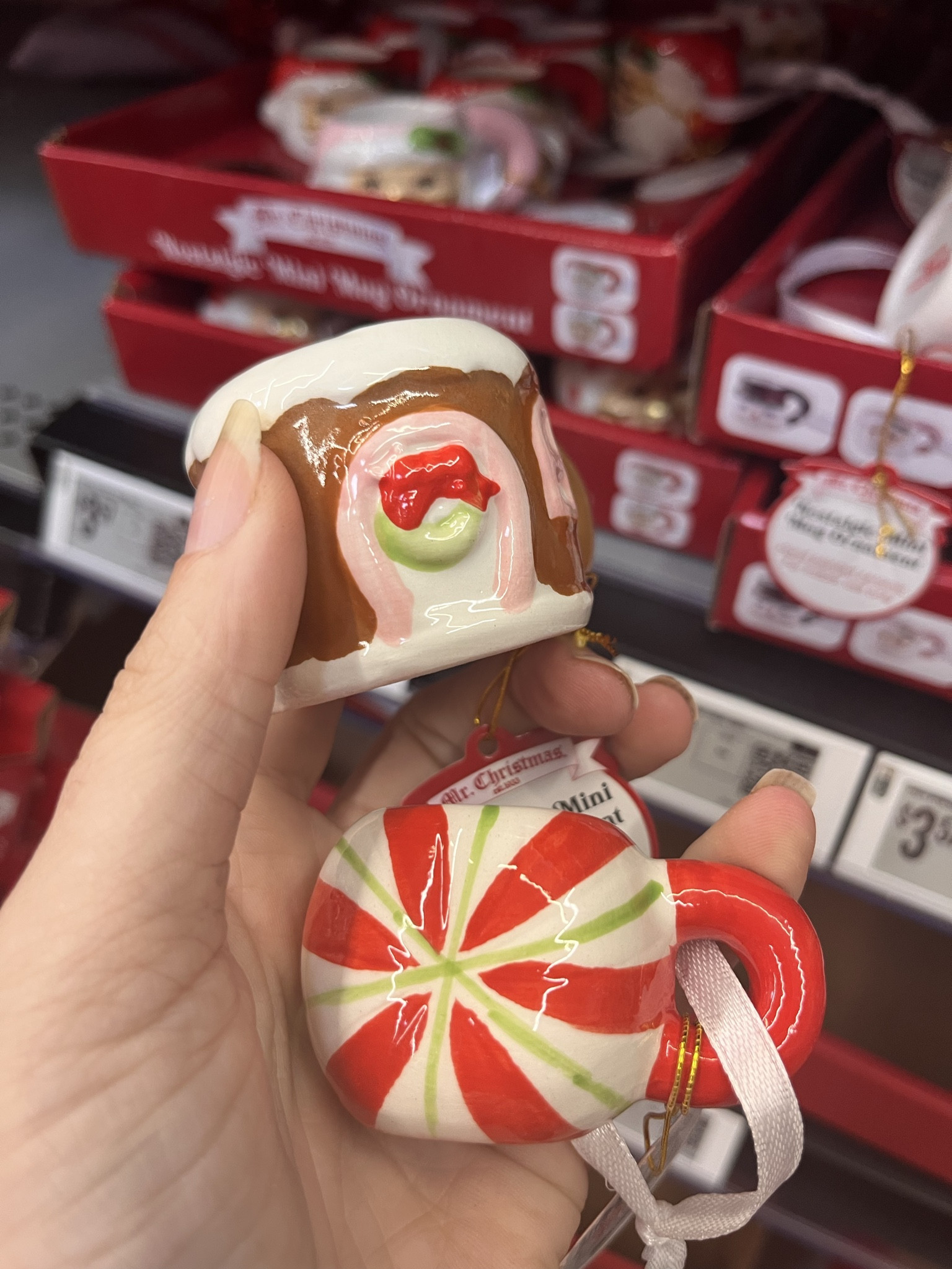 Nostalgia vintage inspired coffee mug holiday ornaments 

#LTKHoliday