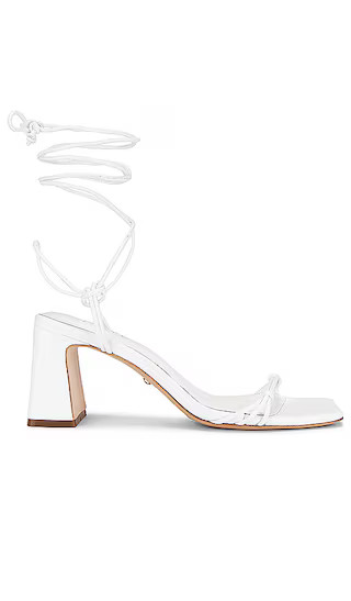 Kourtney Block Heel in White | Revolve Clothing (Global)