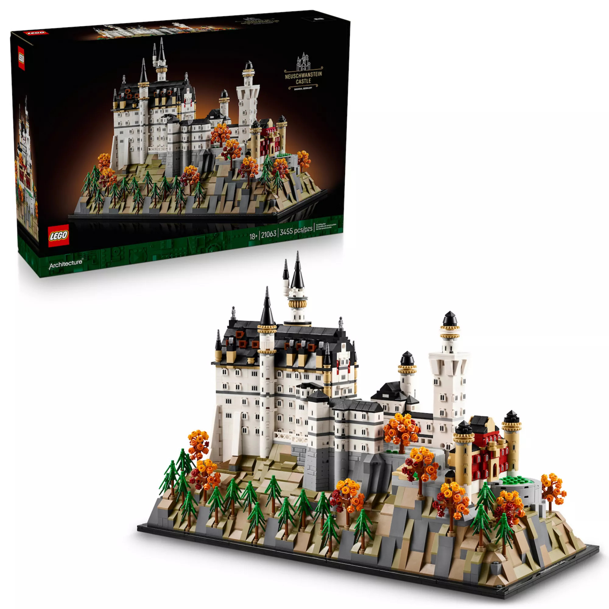 LEGO Architecture Neuschwanstein Castle 21063 Building Kit (3654 Pieces) | Kohl's