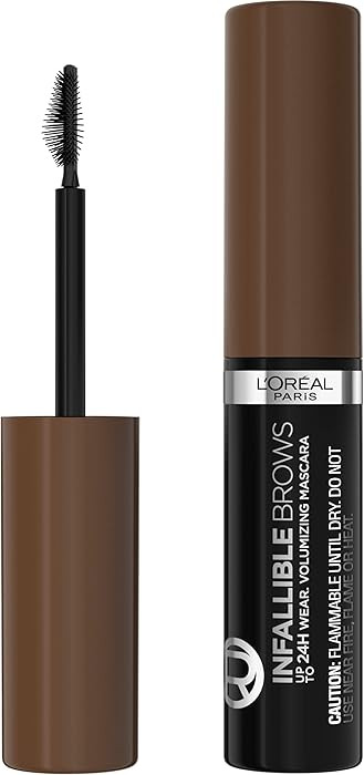 L'Oreal Paris Infallible Volumizing 24H Wear Brow Mascara, Long Lasting Eyebrow Makeup for 2X Ful... | Amazon (US)