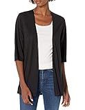 Hanes Women's Lightweight Open Cardigan, Black, Small | Amazon (US)