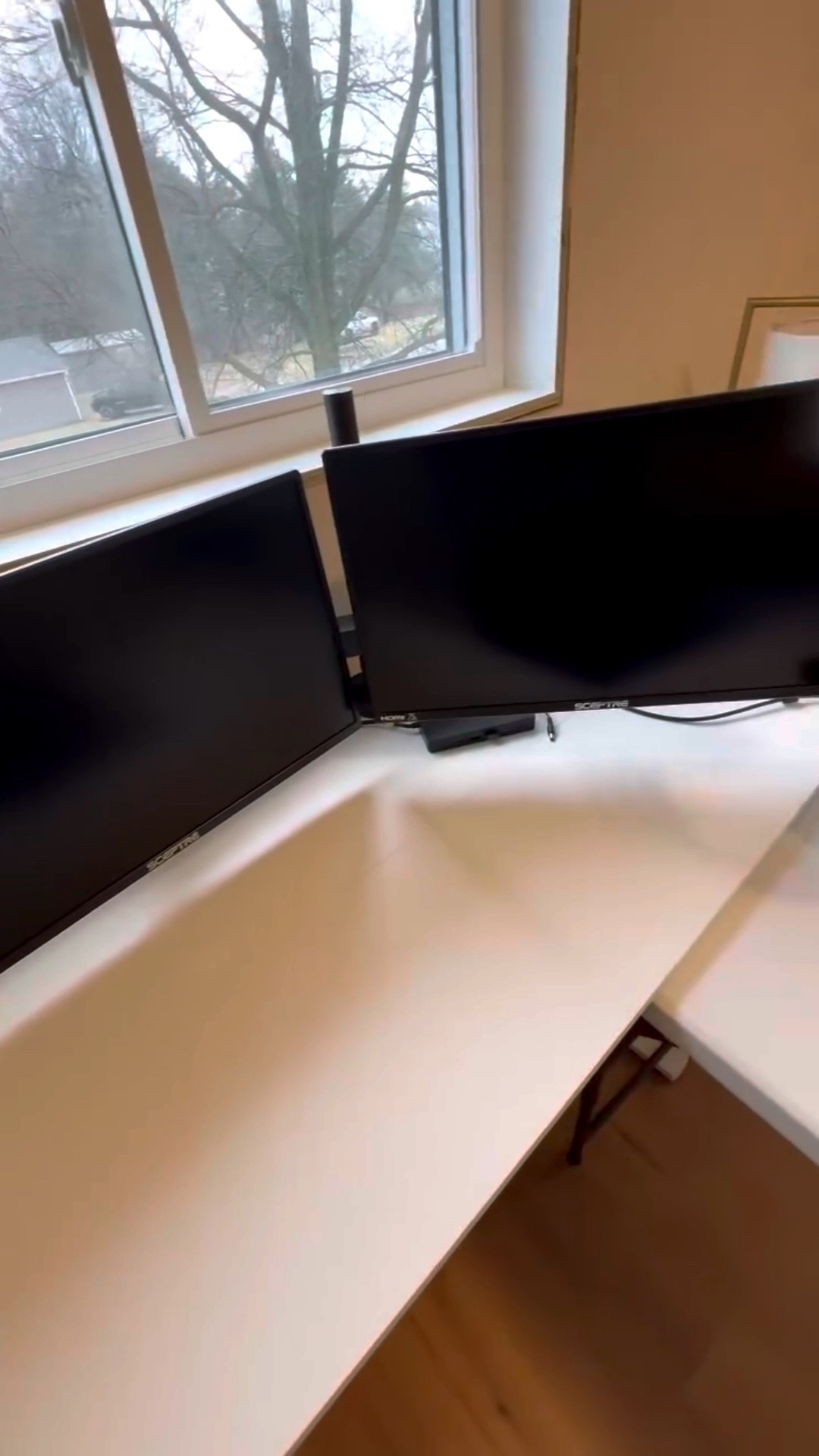 I didn’t realize how much visual noise my desk had until I switched to this dual-monitor stand… and now I can’t imagine not having it. 🙌🏼✨
Having both screens lifted off the desk instantly made my whole workspace feel bigger, cleaner, and so much less chaotic. It’s wild how one little swap can make you want to sit down and actually focus.

I love that it frees up space underneath for my notebook, keyboard, or even the random mom-life stuff that somehow lands on my desk by 10am 😅 The setup was super easy, the arms move smoothly, and everything feels sturdy without being bulky.

If you’ve been wanting a more streamlined work-from-home vibe (or you’re just tired of feeling cluttered before you even open your laptop), this stand is such a game changer. Linking the exact one I’m using because it really does make the biggest difference. 🤍✨

#LTKGiftGuide #LTKHoliday