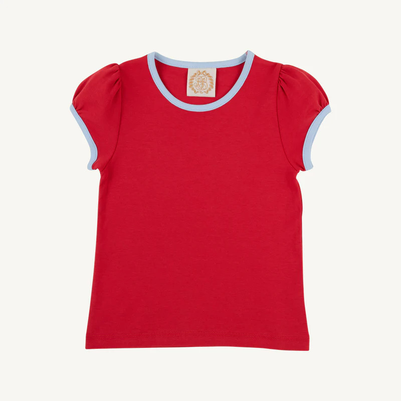 Penny's Play Shirt - Richmond Red with Beale Street Blue | The Beaufort Bonnet Company
