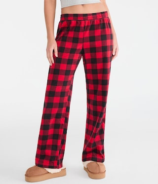 Buffalo Plaid Polyfleece Sleep Pants | Aeropostale