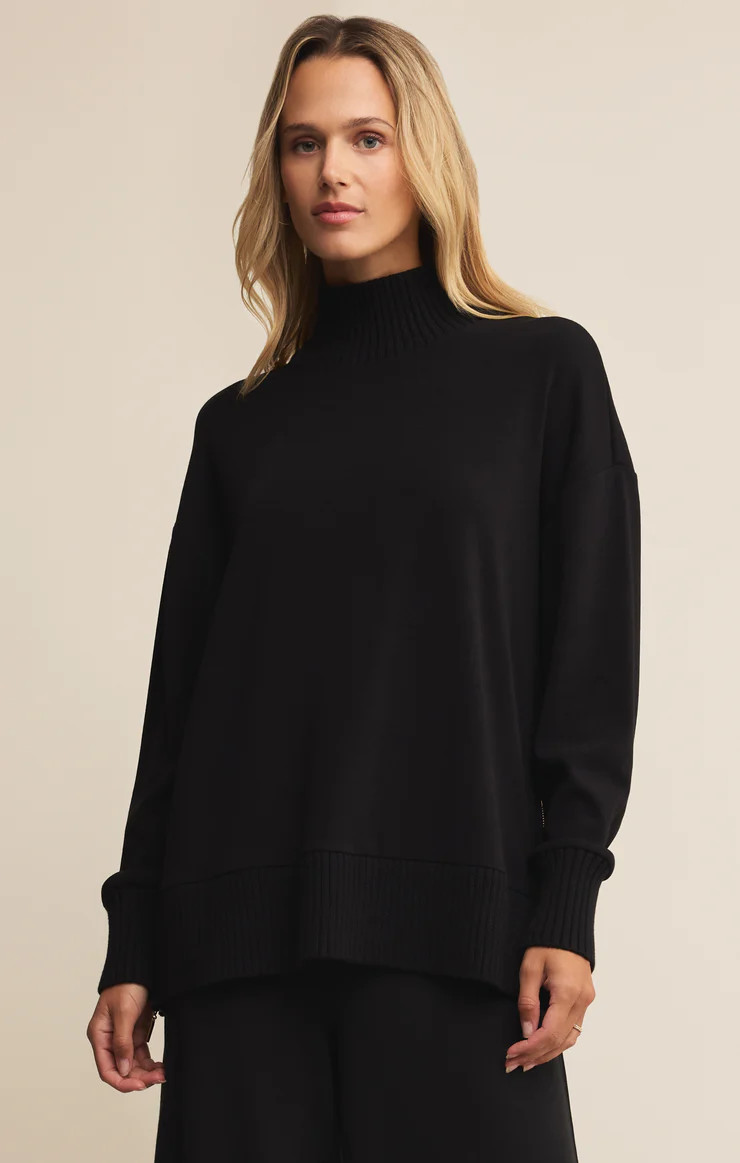 Sable Luxe Mock Neck Top | Z Supply