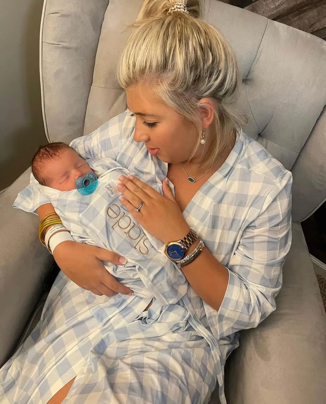 Buffalo Check Mommy Robe: Bamboo Maternity Hospital Robe - Etsy | Etsy (US)