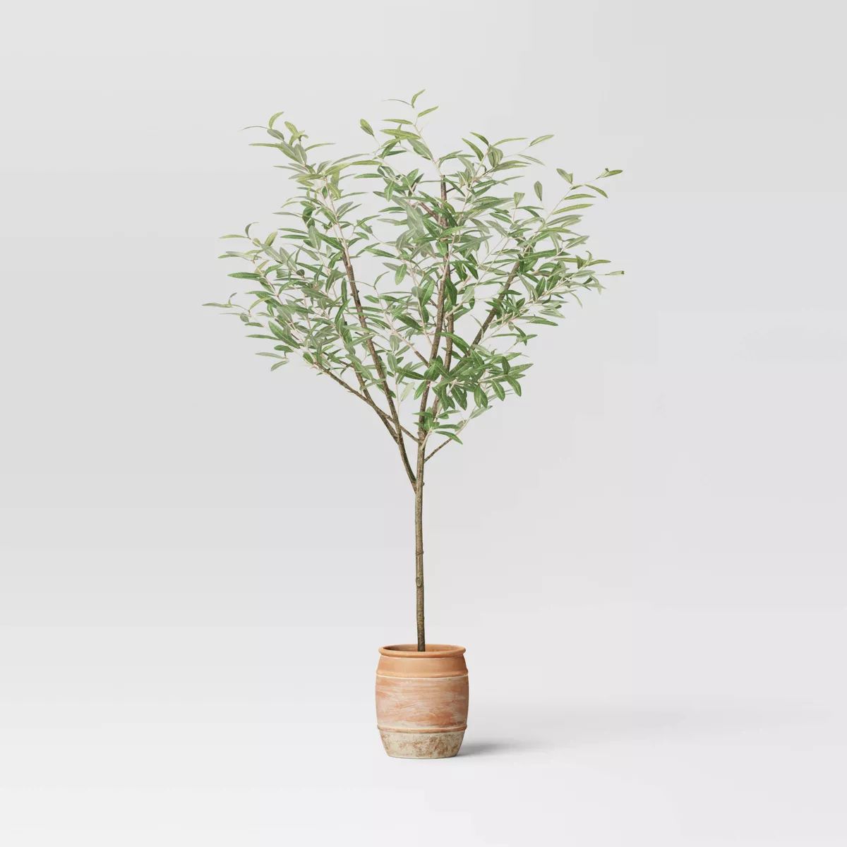 72" Olive Artificial Tree with Cement Pot - Threshold™ designed with Studio McGee | Target