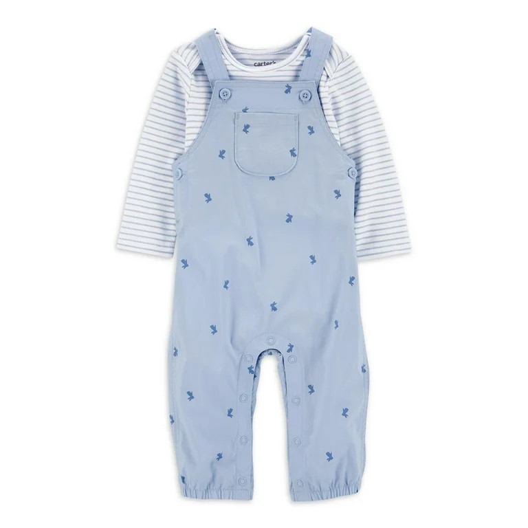 Carter's Child of Mine Baby Boy Overalls Set, 2-Piece, Sizes 0/3-12 Months | Walmart (US)