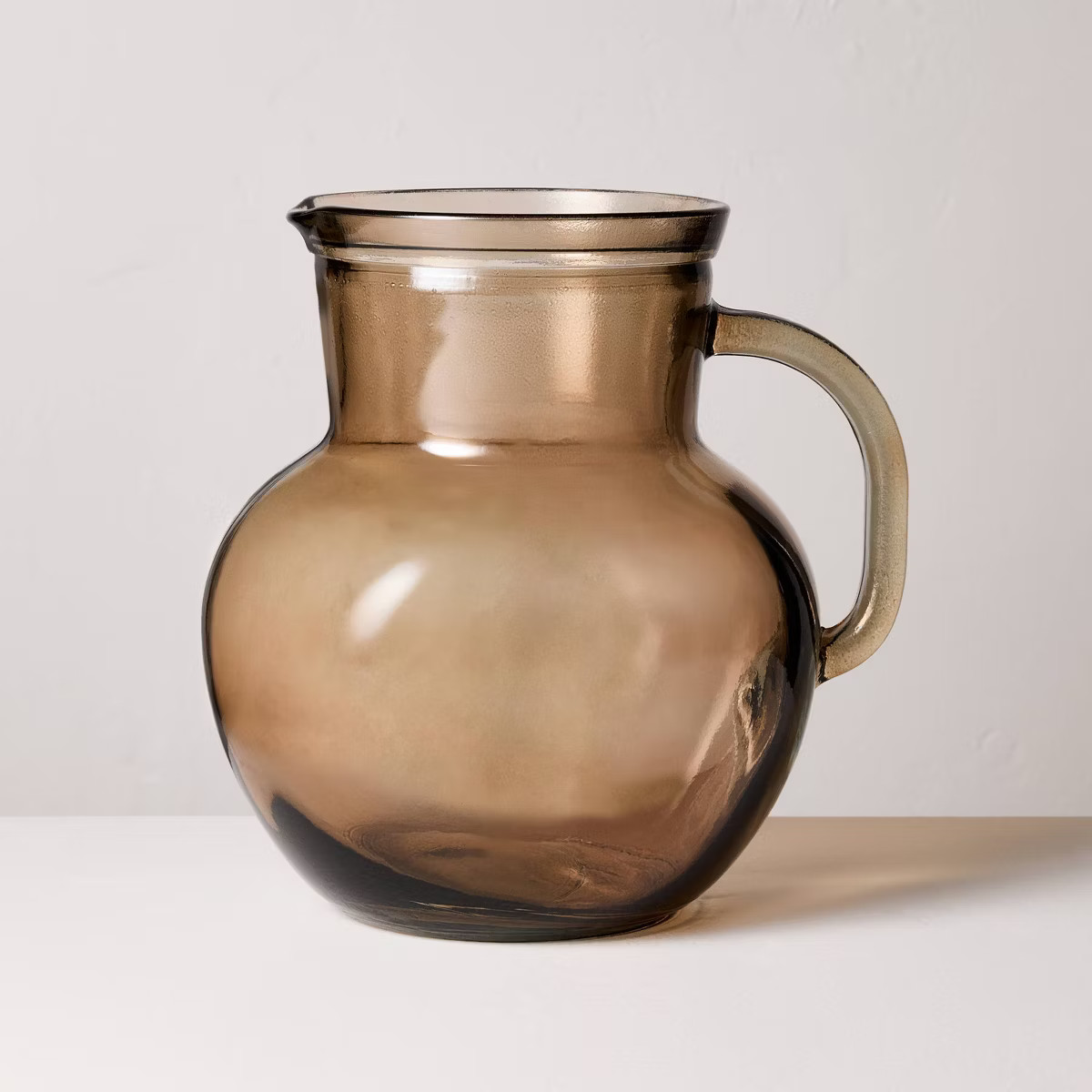 78oz Recycled Glass Pitcher Brown - Hearth & Hand™ with Magnolia | Target