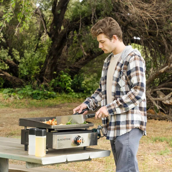 Blackstone 12000 BTU Single Burner 17" Tabletop Propane Griddle | Wayfair North America