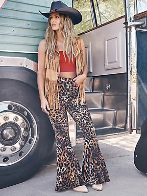 Wrangler x Lainey Wilson Animal Print Bell Bottoms | Wrangler