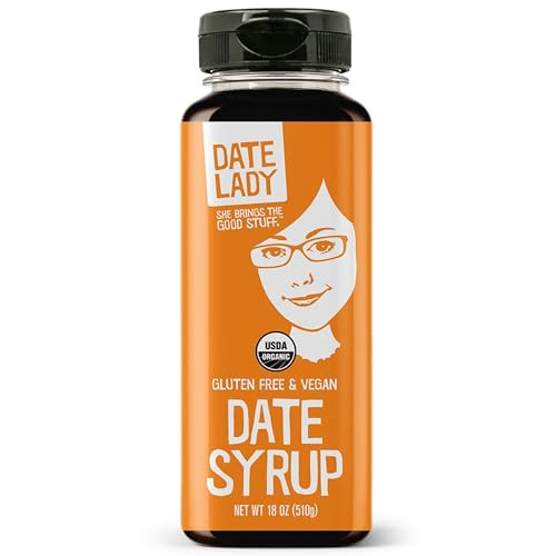 Date Syrup, Organic Sugar Substitute, 18 oz Squeeze Bottle – Date Lady | Amazon (US)