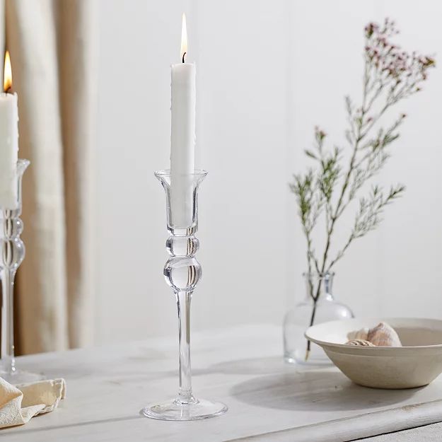 Elegant Small Dinner Candle Holder | The White Company (UK)