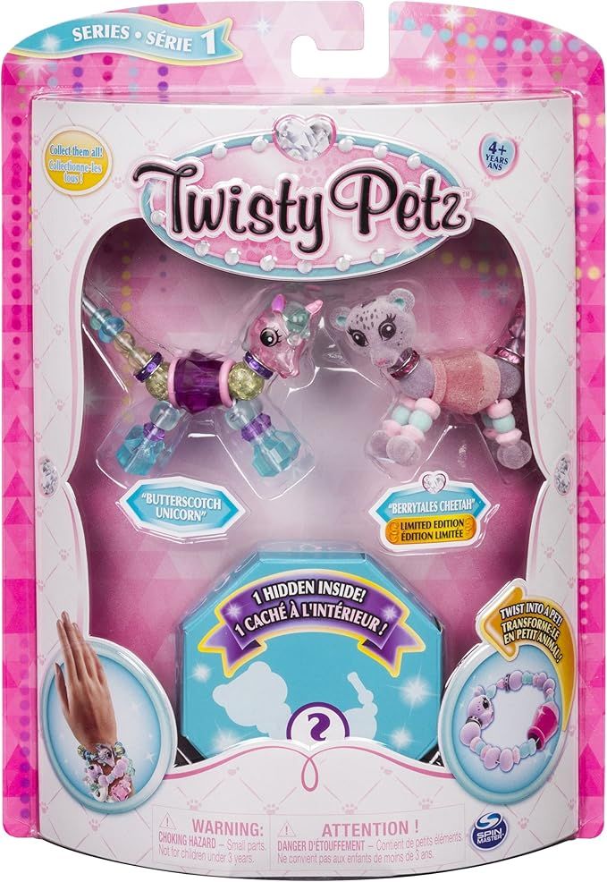 Twisty Petz – 3-Pack - Butterscotch Unicorn, Berry Tales Cheetah and Surprise Collectible Brace... | Amazon (US)