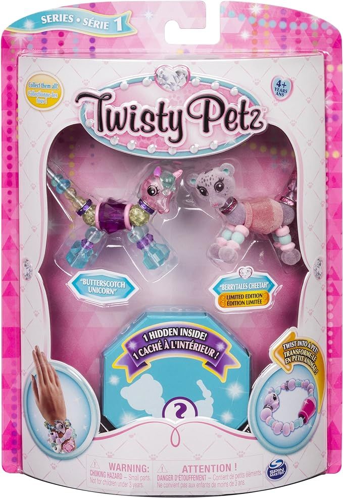 Twisty Petz – 3-Pack - Butterscotch Unicorn, Berry Tales Cheetah and Surprise Collectible Brace... | Amazon (US)