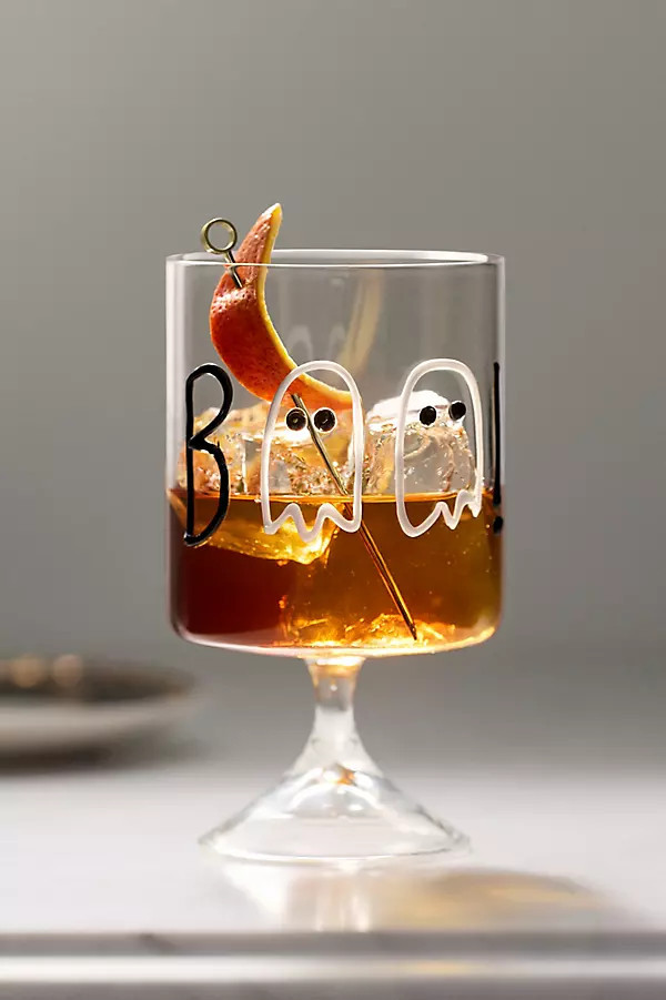Word Play Halloween Wine Glass | Anthropologie (US)