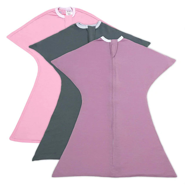 Solid Girl Zipadee-Zip Swaddle Transition - Bundle of 3 | Sleeping Baby