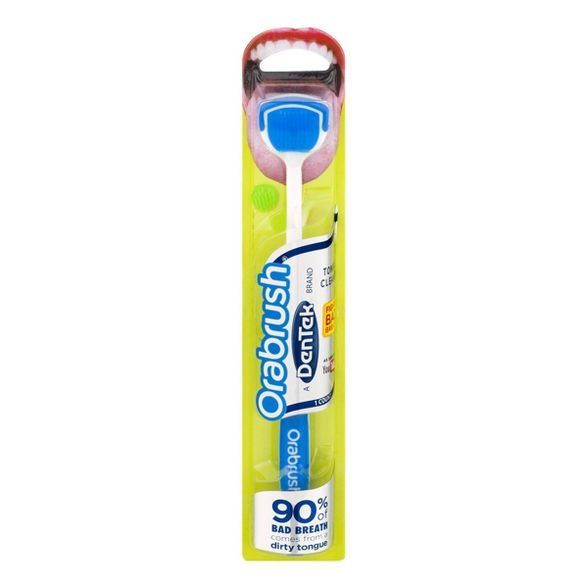 Orabrush by DenTek Tongue Cleaner for Bad Breath &#38; Bacteria Removal - 1ct | Target
