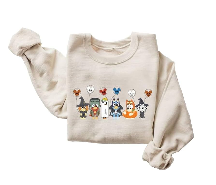 Halloween Horror Balloon Sweatshirt, Halloween Matching Family Shirt, Halloween Sweatshirt, Hallo... | Amazon (US)