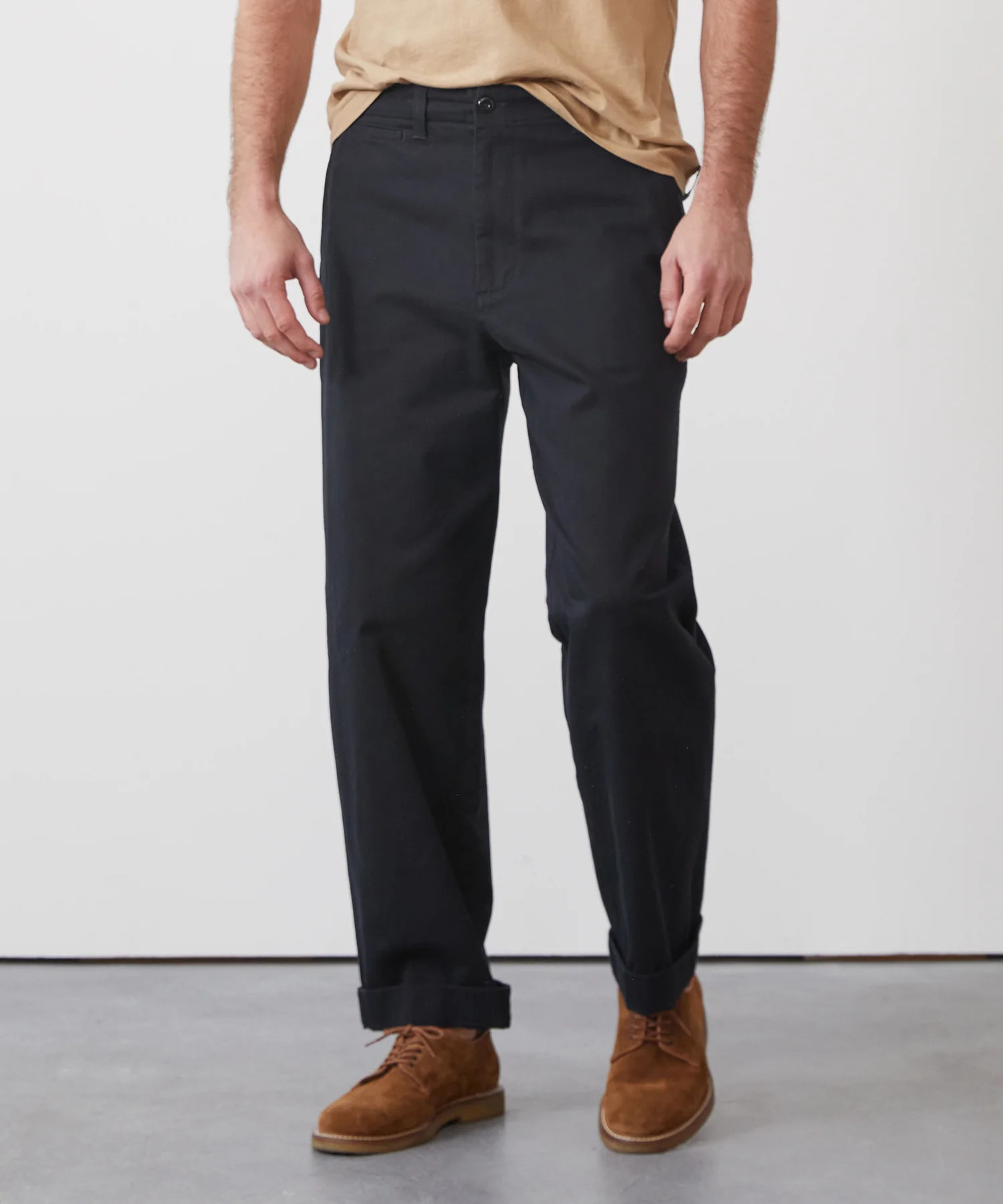 Relaxed Fit Favorite Chino in Pitch Black | Todd Snyder