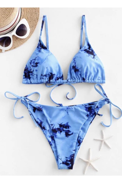 Ocean Tie dye bikini set $32 | Indigo Closet 