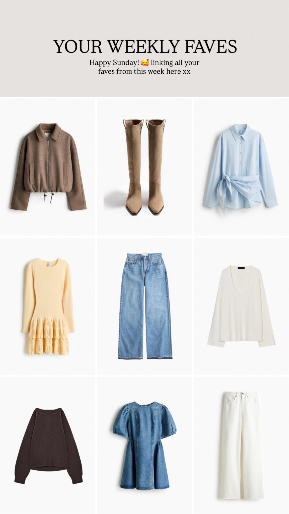 Your weekly faves! 🥰🤍

#LTKeurope #LTKspring #LTKstyletip