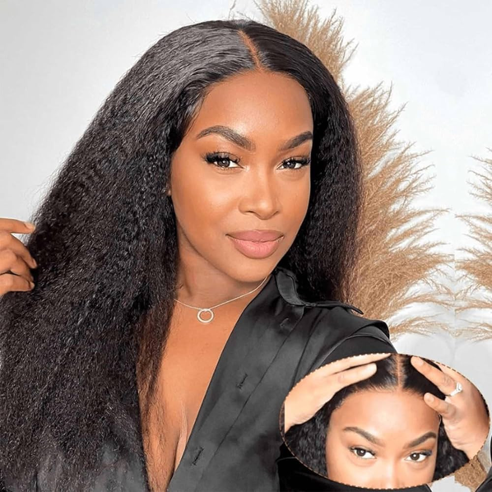 Wear & Go Glueless Wigs Human Hair Pre Plucked Pre Cut 6x4 Lace Closure Wigs Human Hair 180% Dens... | Amazon (US)