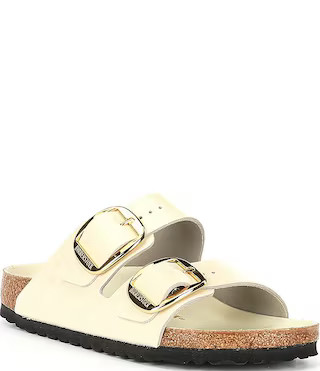 Women's Arizona Big Buckle Hardware High Shine Slide Sandals | Dillard's
